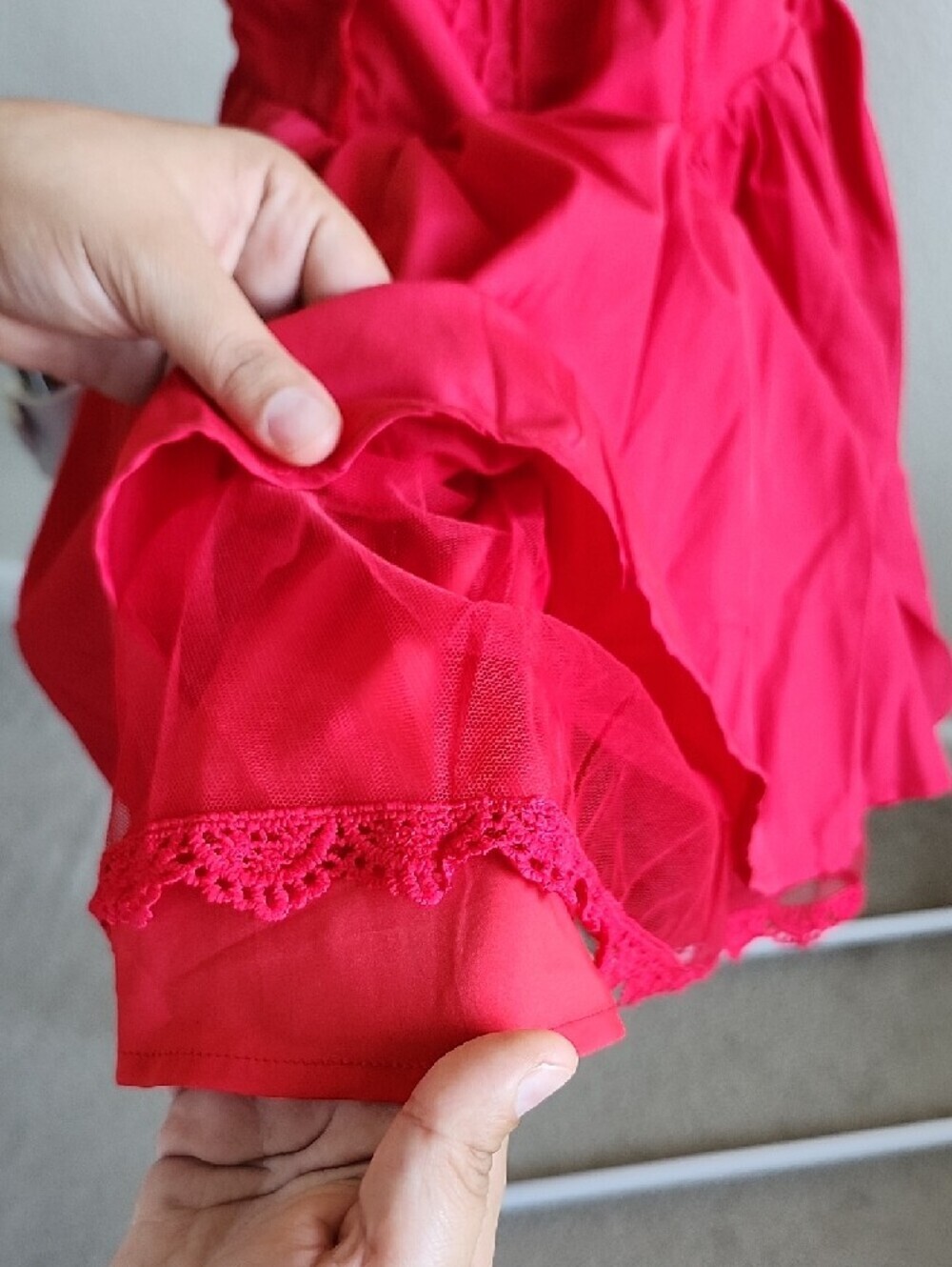 SHEIN Hot Pink Ruffle Mini Dress - Picture 9 of 10